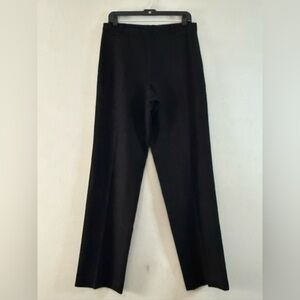 Rafaella Black Dress Pants Straight Leg Flare Work Office Classic - Size 10